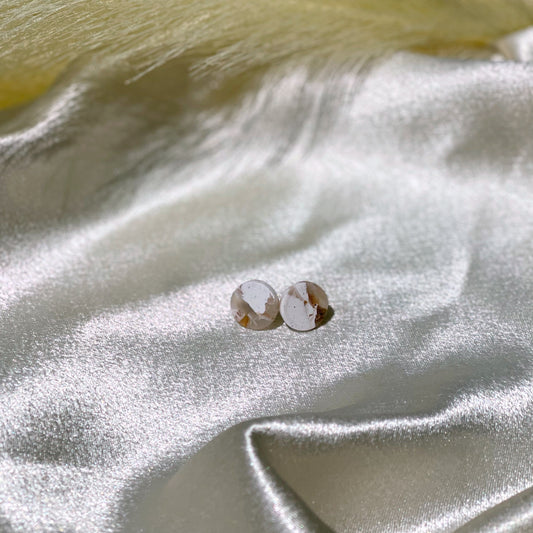 Neutral Coastal Collection No.3 | Tan & Auburn Mini Studs