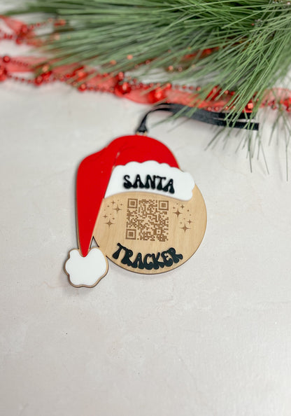 Santa Tracker QR Code Ornament