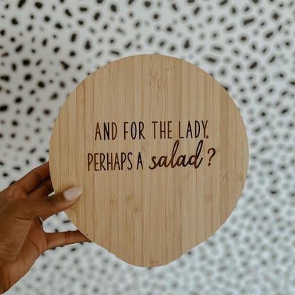 Bamboo Salad Bowl - "And for the lady, perhaps a salad?"