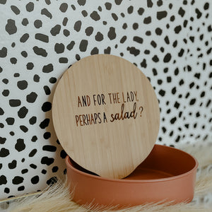 Bamboo Salad Bowl - "And for the lady, perhaps a salad?"