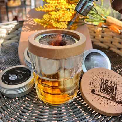 Wooden Whiskey Smoker Set